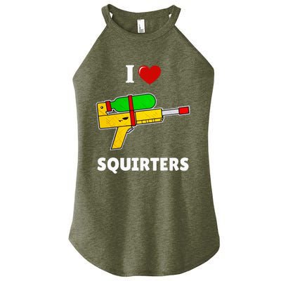 I Love Squirters Heart Design I Love Squirters Women's Perfect Tri Rocker Tank