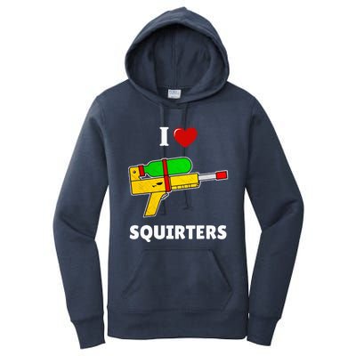 I Love Squirters Heart Design I Love Squirters Women's Pullover Hoodie