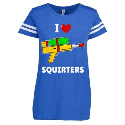 I Love Squirters Heart Design I Love Squirters Enza Ladies Jersey Football T-Shirt