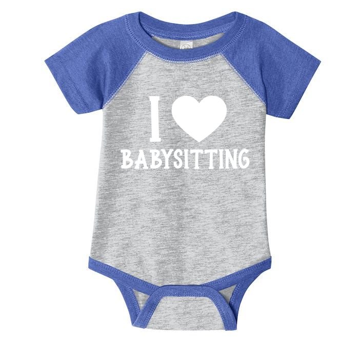 I Love Sitting Sitter Great Gift Infant Baby Jersey Bodysuit