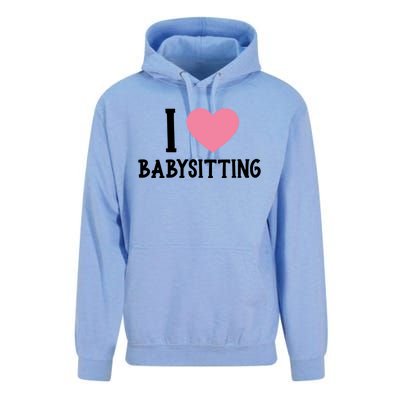 I Love Sitting Sitter Gift Unisex Surf Hoodie