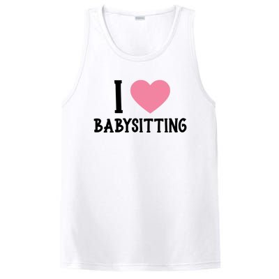 I Love Sitting Sitter Gift PosiCharge Competitor Tank