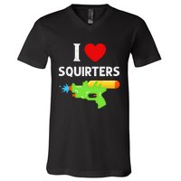 I Love Squirters V-Neck T-Shirt