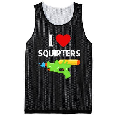 I Love Squirters Mesh Reversible Basketball Jersey Tank