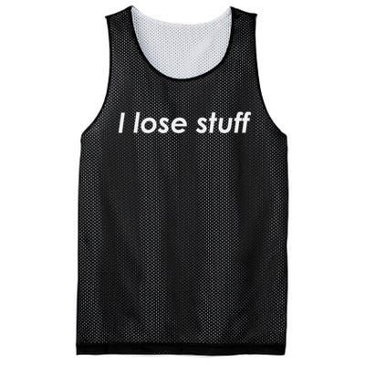 I Lose Stuff Funny Forgetful Mesh Reversible Basketball Jersey Tank