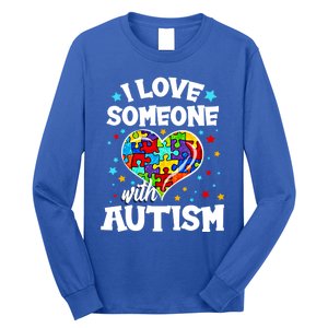 I Love Someone With Autism Gift Long Sleeve Shirt