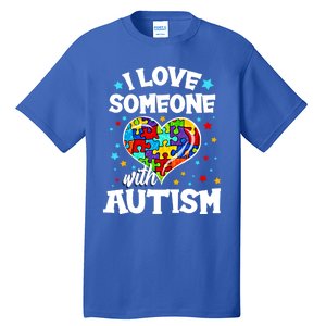 I Love Someone With Autism Gift Tall T-Shirt