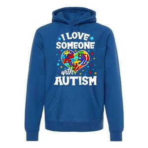 I Love Someone With Autism Gift Premium Hoodie