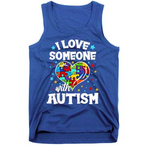 I Love Someone With Autism Gift Tank Top