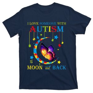 I Love Someone With Autism To The Moons And Back T-Shirt