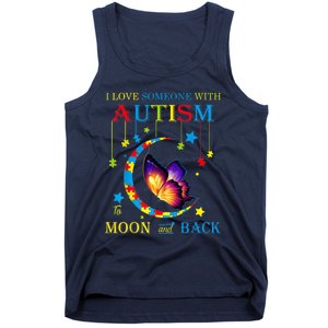 I Love Someone With Autism To The Moons And Back Tank Top