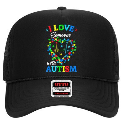 I Love Someone With Autism Awareness Men Women K.ids TS.hirt Trucker Hat