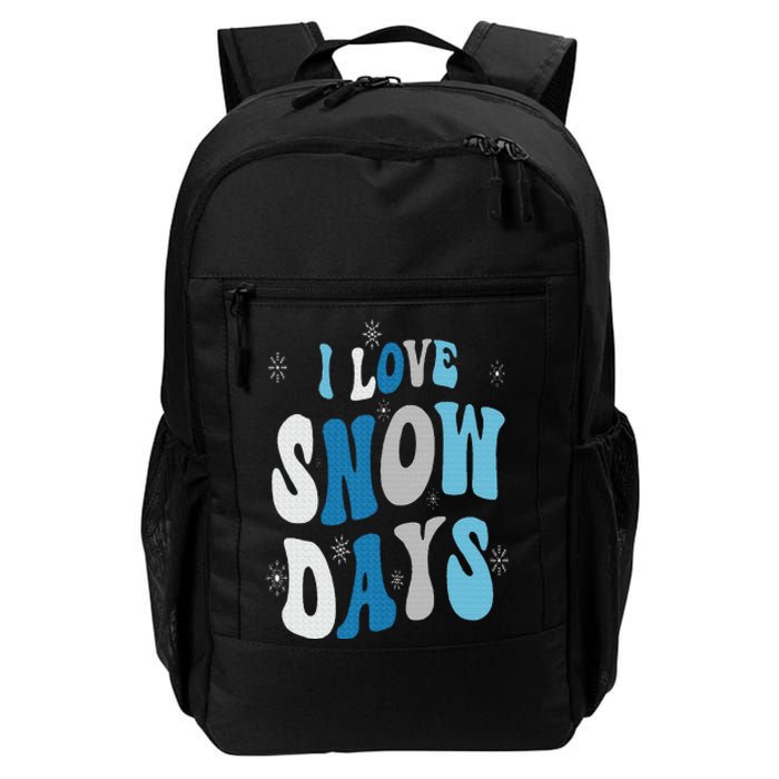 I Love Snow Days Snow Day Supporter Snow Lover Daily Commute Backpack