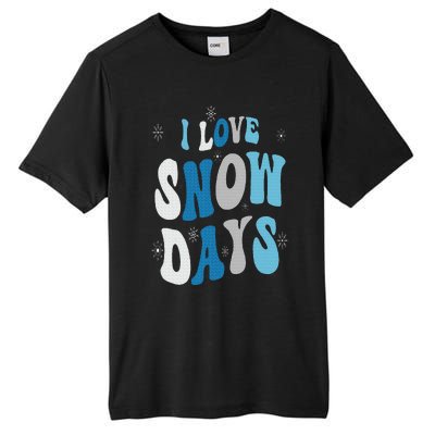 I Love Snow Days Snow Day Supporter Snow Lover Tall Fusion ChromaSoft Performance T-Shirt