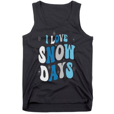 I Love Snow Days Snow Day Supporter Snow Lover Tank Top