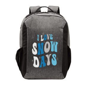 I Love Snow Days Snow Day Supporter Snow Lover Vector Backpack