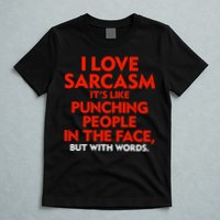 I Love Sarcasm Its Like Punching People In The Face T-Shirt