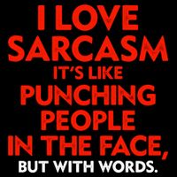 I Love Sarcasm Its Like Punching People In The Face 16 in Basic Backpack