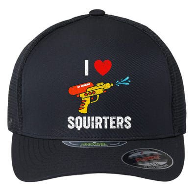 I Love Squirters Funny I Heart Squirters Flexfit Unipanel Trucker Cap