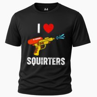 I Love Squirters Funny I Heart Squirters Cooling Performance Crew T-Shirt