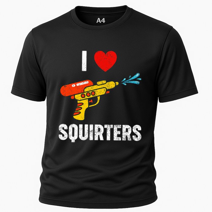I Love Squirters Funny I Heart Squirters Cooling Performance Crew T-Shirt