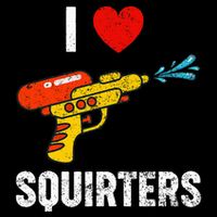 I Love Squirters Funny I Heart Squirters 7-Panel Snapback Hat