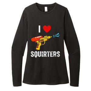 I Love Squirters Funny I Heart Squirters Womens CVC Long Sleeve Shirt