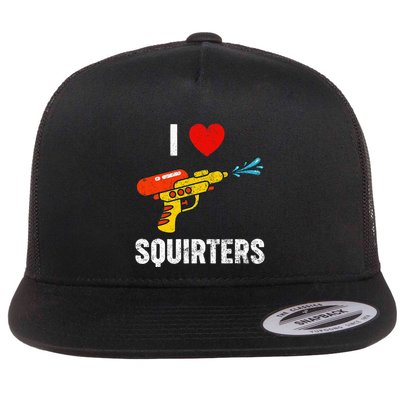 I Love Squirters Funny I Heart Squirters Flatbill Hat