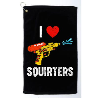I Love Squirters Funny I Heart Squirters Golf Towel