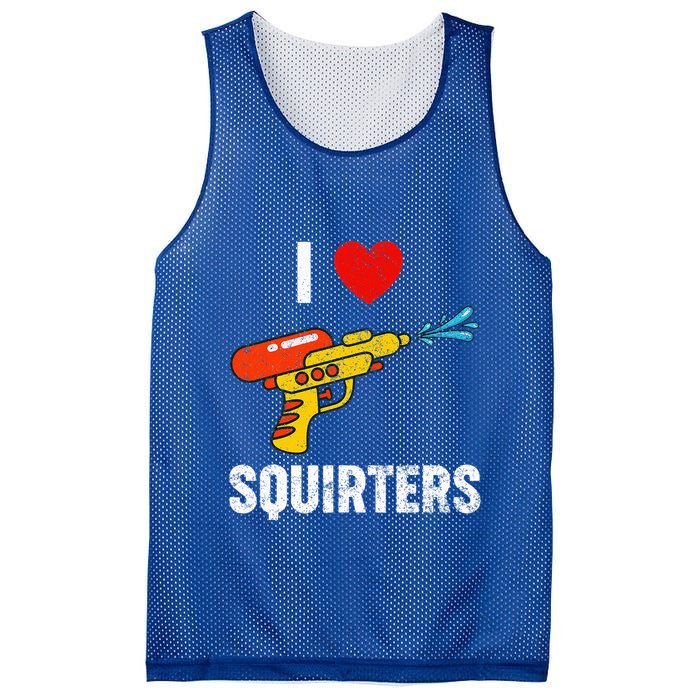 I Love Squirters Funny I Heart Squirters Mesh Reversible Basketball Jersey Tank