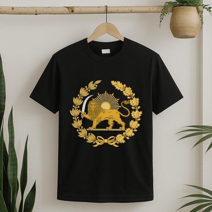 Iran Lion Sun Achaemenid Empire Safavid Dynasty T-Shirt
