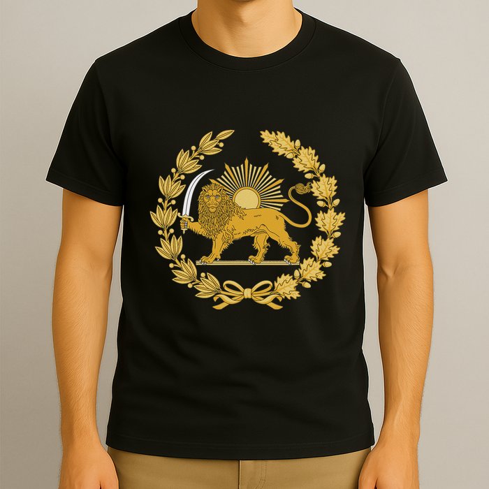Iran Lion Sun Achaemenid Empire Safavid Dynasty T-Shirt