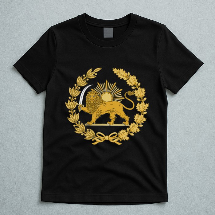 Iran Lion Sun Achaemenid Empire Safavid Dynasty T-Shirt