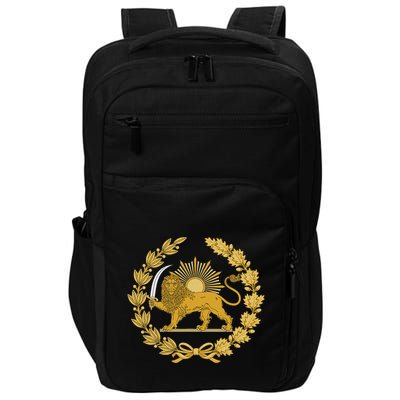 Iran Lion Sun Achaemenid Empire Safavid Dynasty Impact Tech Backpack