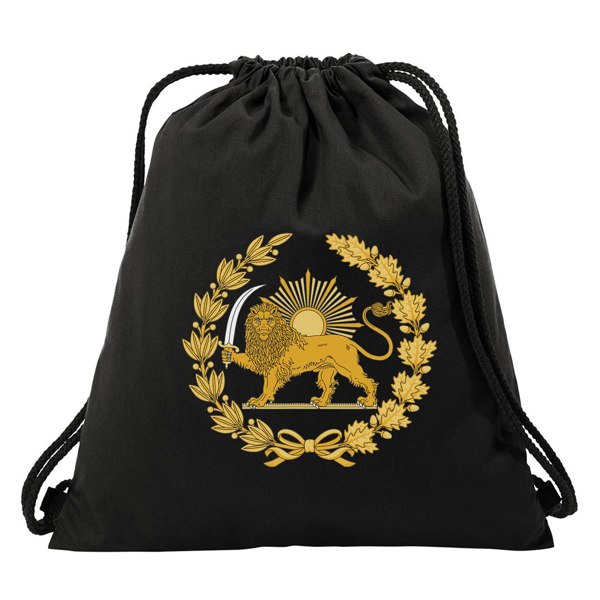 Iran Lion Sun Achaemenid Empire Safavid Dynasty Drawstring Bag