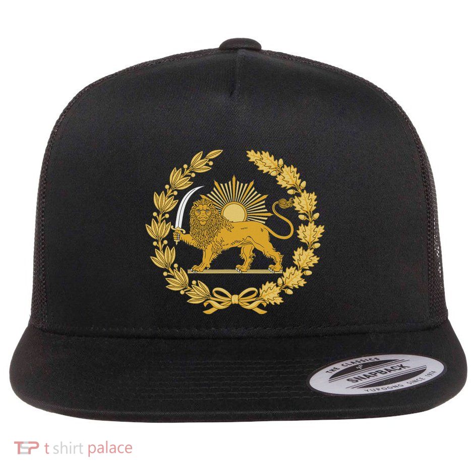 Iran Lion Sun Achaemenid Empire Safavid Dynasty Flatbill Hat