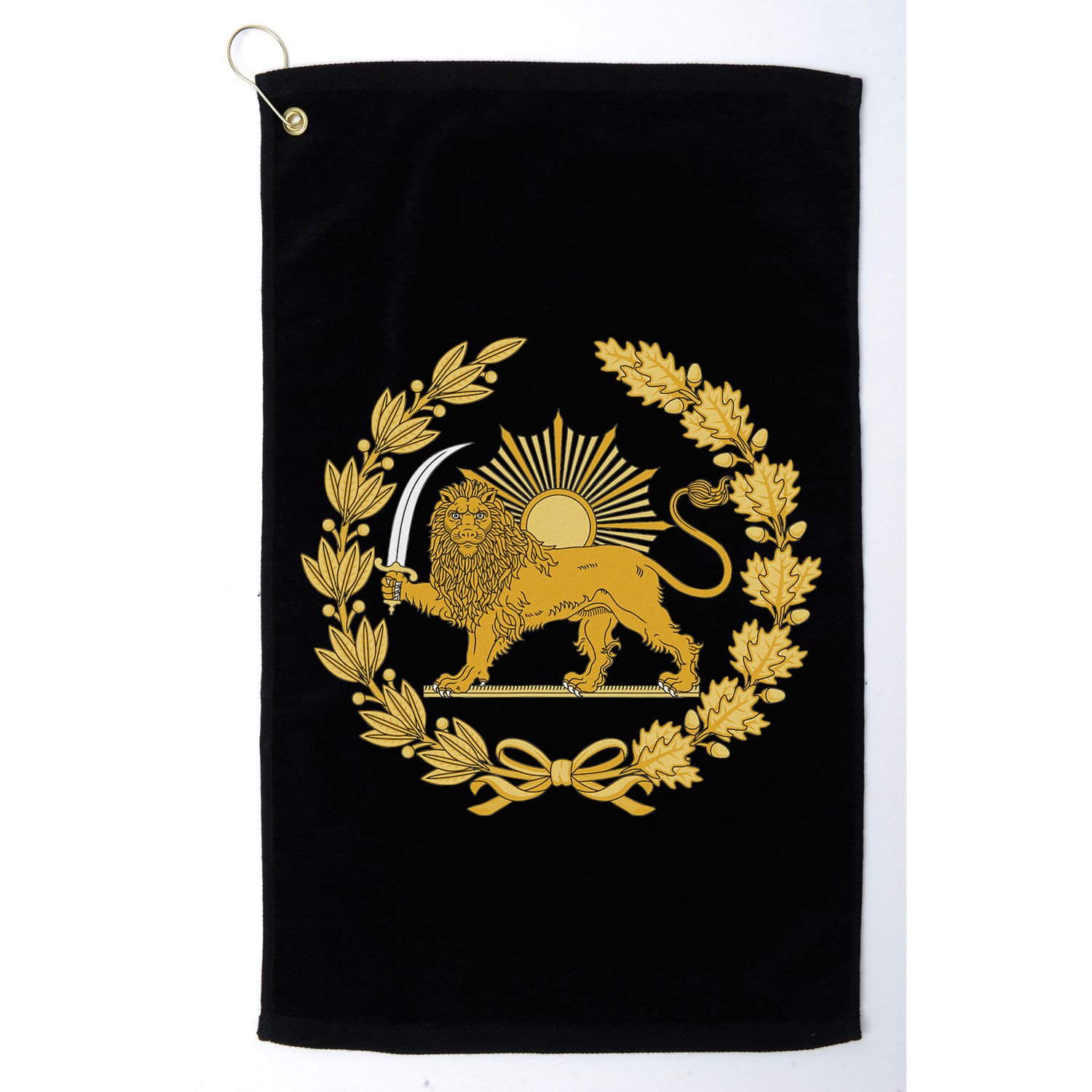 Iran Lion Sun Achaemenid Empire Safavid Dynasty Golf Towel