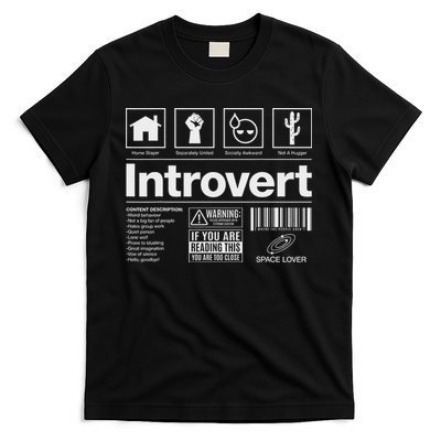 Introvert Label Signs T-Shirt