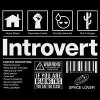 Introvert Label Signs Mousepad