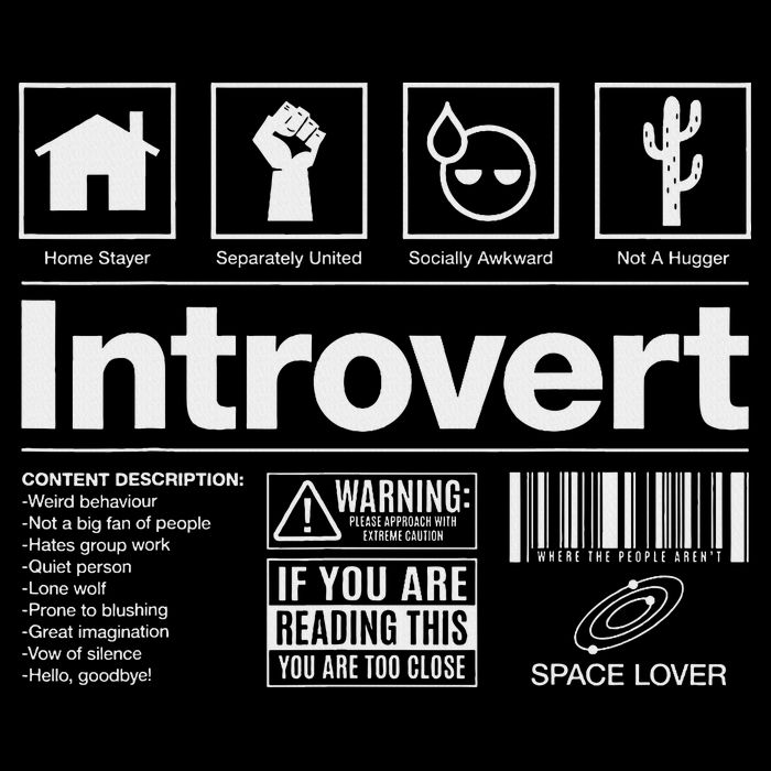 Introvert Label Signs Mousepad