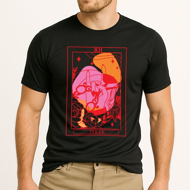 Iykyk Lesbian Sapphic Tarot Card Cooling Performance Crew T-Shirt