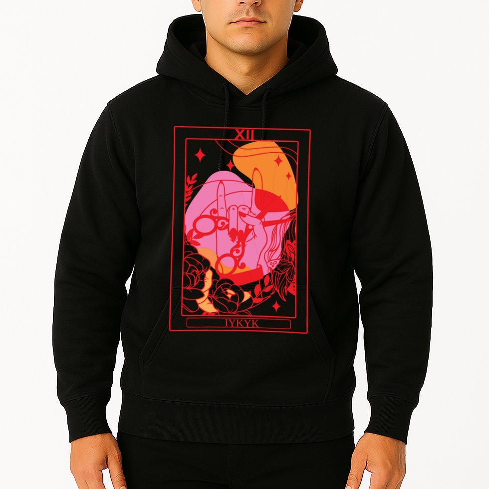 Iykyk Lesbian Sapphic Tarot Card Hoodie