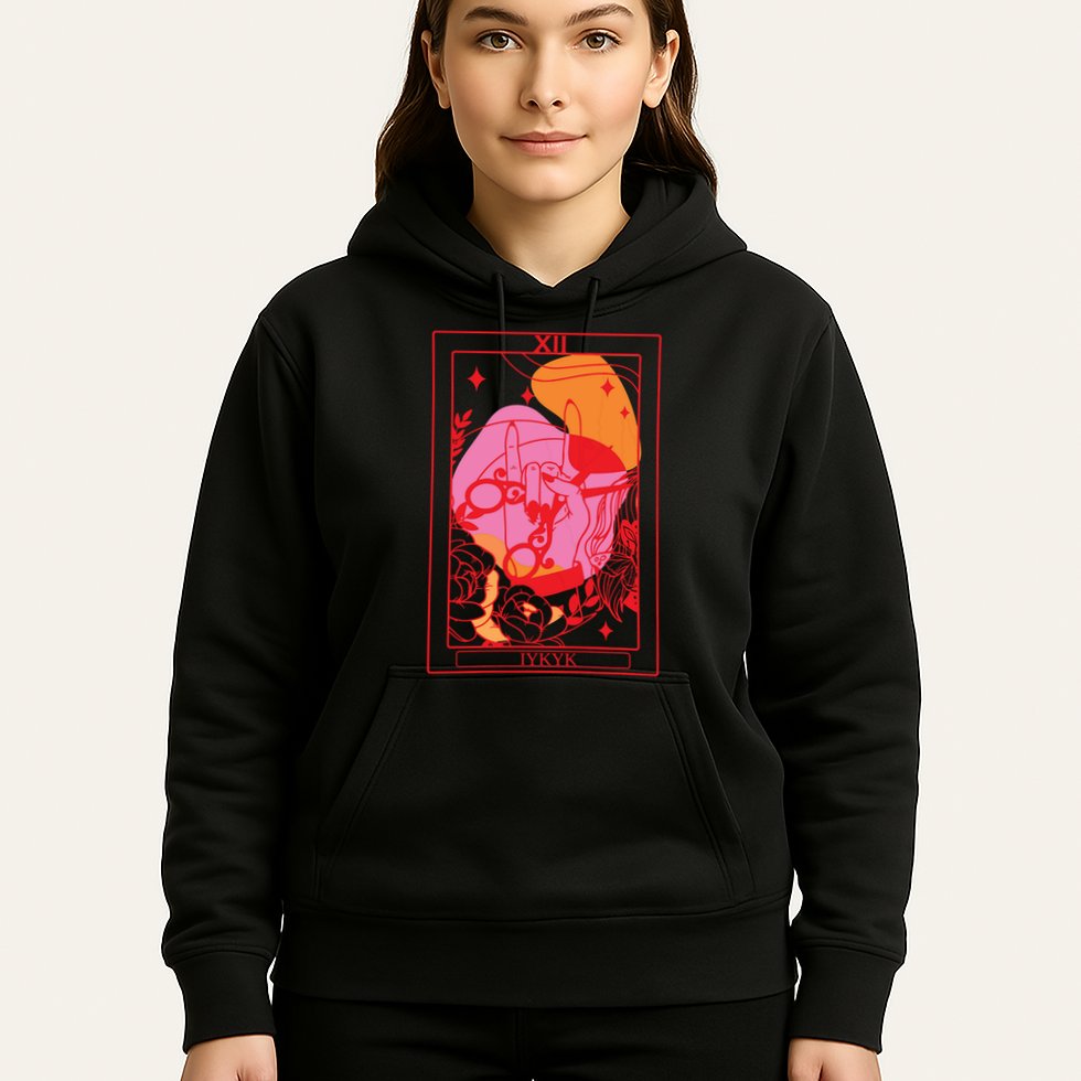 Iykyk Lesbian Sapphic Tarot Card Hoodie