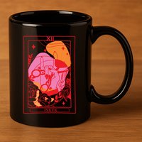 Iykyk Lesbian Sapphic Tarot Card 11oz C Handle Ceramic Mug