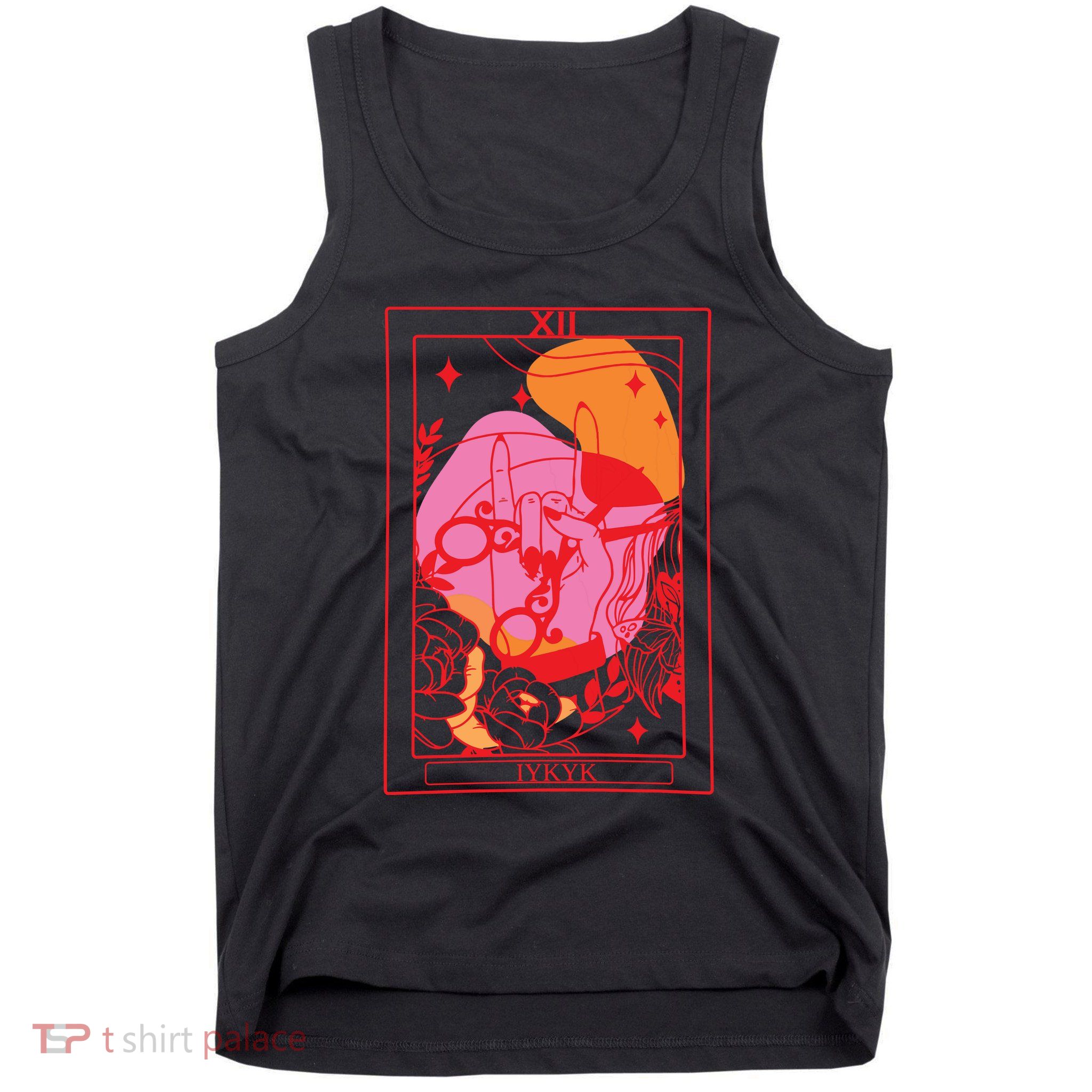 Iykyk Lesbian Sapphic Tarot Card Tank Top