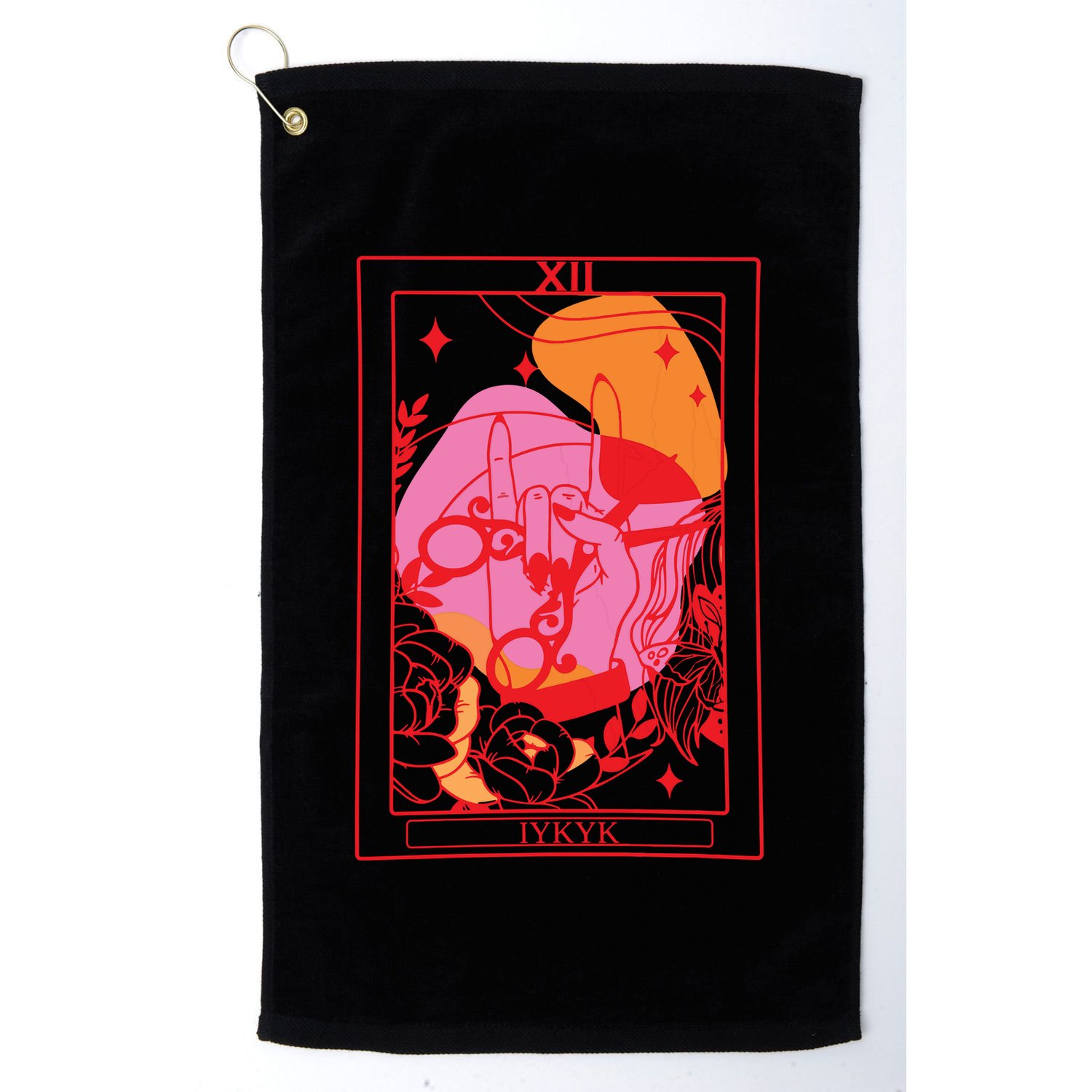 Iykyk Lesbian Sapphic Tarot Card Golf Towel