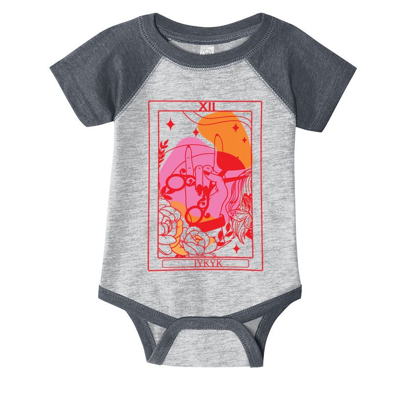 Iykyk Lesbian Sapphic Tarot Card Infant Baby Jersey Bodysuit