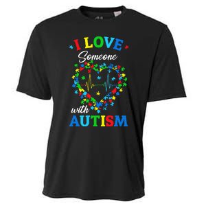 I Love Someone with Autism Awareness Cooling Performance Crew T-Shirt