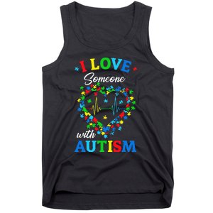 I Love Someone with Autism Awareness Tank Top