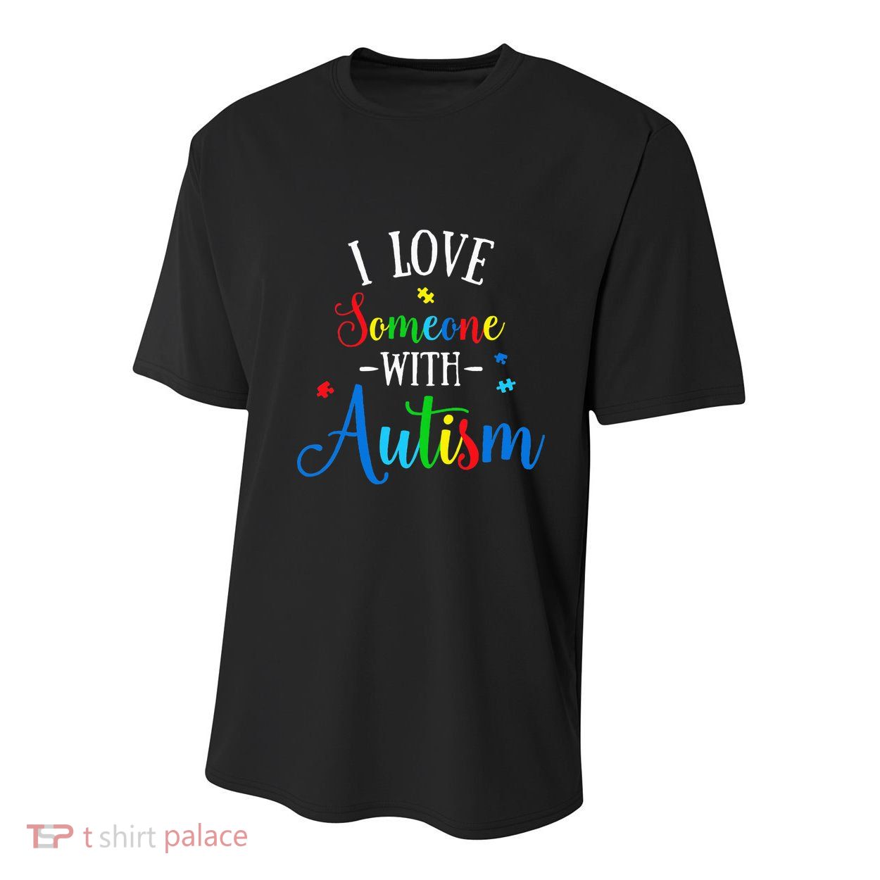 I Love Someone With Autism Awareness Youth Performance Sprint T-Shirt